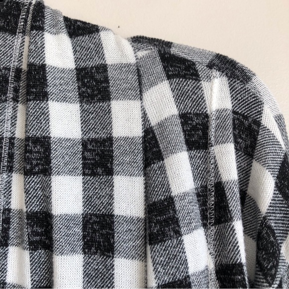 So Brand Open Front Plaid Check Cardigan Topper Jacket - Picture 7 of 12